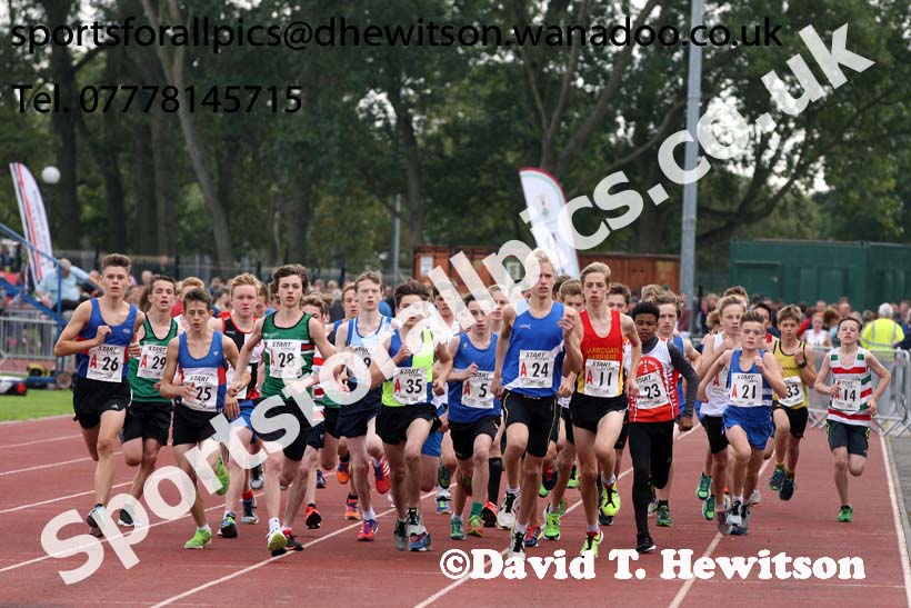 Boys under-15s, Northern Road Relays, Blackpool. Photo: David T. Hewitson/Sports for All Pics